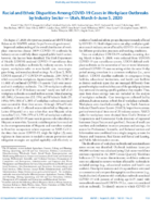 Racial and Ethnic Disparities Among COVID19 Cases in Workplace Outbreaks by Industry Sector  Utah March 6June 5 2020