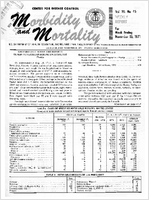 Morbidity and Mortality Weekly Report Vol 20 No 45 week ending November 13 1971
