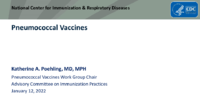 Pneumococcal vaccines