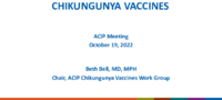 Chikungunya vaccines