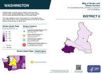 WA Congressional District 08 Stroke and Stroke Centers Map 119th Congress