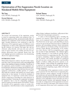 Optimization of Fire Suppression Nozzle Location on Simulated Mobile Mine Equipment
