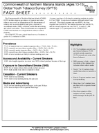 2001 Commonwealth of Northern Mariana Islands Ages 1315 Global Youth Tobacco Survey GYTS Fact Sheet