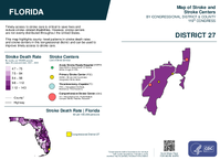 FL Congressional District 27 Stroke and Stroke Centers Map 119th Congress