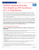 MMWR analysis provides new details on HIV incidence in US populations