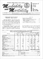 Morbidity and Mortality Weekly Report Vol 18 No 19 week ending May 10 1969