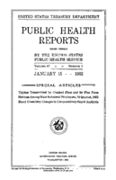 Public Health Report  v 47 no 3  cover