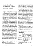 Routine chest Xrays of all patients admitted to general hospitals