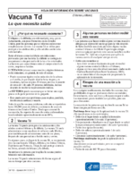 Vacuna Td tetanos y difteria lo que necesita saber