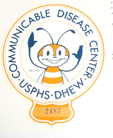 Communicable Disease Center Wellbee employee car decal