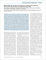 Radiographic abnormalities and exposure to asbestoscontaminated vermiculite in the community of Libby Montana USA