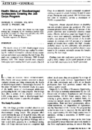 Health Status Of Disadvantaged Adolescents Entering The Job Corps Program