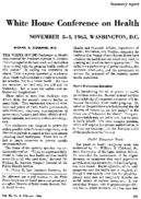 White House Conference on Health November 34 1965 Washington DC
