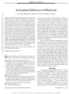 Generalized DifferenceinDifferences