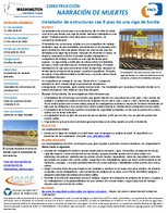 Construccin Narracin de Muertes Instalador de Estructuras Cae 8 Pies de una Viga de Borde