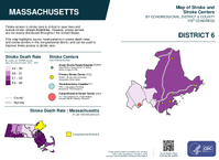 MA Congressional District 06 Stroke and Stroke Centers Map 119th Congress
