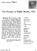 Practice of public health 1952Part I