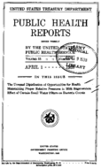 Public Health Reports  v 53 no 13  cover