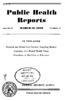 Public Health Reports  v 65 no 10  cover