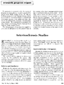 Arteriosclerosis studies