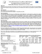 2011 Methicillinresistant Staphylococcus aureus surveillance report from Active Bacterial Core surveillance ABCs