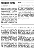 Ethnic Differences In Smoking Patterns Findings From Nhis