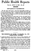 Public health reports  v 54 no 28 JULY 14 1939