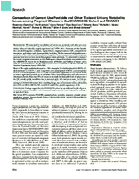 Comparison of CurrentUse Pesticide and Other Toxicant Urinary Metabolite Levels among Pregnant Women in the CHAMACOS Cohort and NHANES