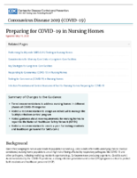 Preparing for COVID19 in Nursing Homes May 19 2020