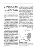 Increase in West Nile Neuroinvasive Disease after Hurricane Katrina