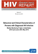 Behavioral and Clinical Characteristics of Persons with Diagnosed HIV InfectionMedical Monitoring Project United States 2016 Cycle June 2016May 2017