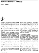 The global elimination of measles