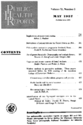 Public Health Rep v 72 no 5  table of contents