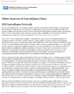 Sexually Transmitted Disease Surveillance 2019 Other Sources of Surveillance Data