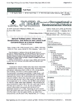 Natural Rubber Latex Glove Use Sensitization and Airborne and Latent Dust Concentrations at a Denver Hospital