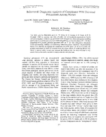 BehavioralDiagnostic Analysis of Compliance with Universal Precautions Among Nurses