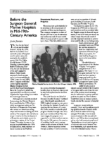 Before The Surgeon General Marine Hospitals In Mid19ThCentury America