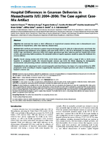 Hospital Differences in Cesarean Deliveries in Massachusetts US 20042006 The Case against CaseMix Artifact