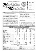 Morbidity and Mortality Weekly Report Vol 22 No 10 week ending March 10 1973