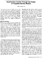 Hypertension control through the design of targeted delivery models