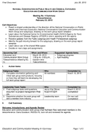 National Conversation on Public Health and Chemical Exposures Education and Communication Workgroup Meeting No 4 Summary Teleconference February 23 2010 Final Document July 28 2010