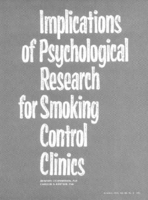 Implications of psychological research for smoking control clinics