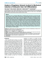 Analysis of Regulatory Network Involved in Mechanical Induction of Embryonic Stem Cell Differentiation