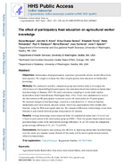The effect of participatory heat education on agricultural worker knowledge