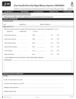 One Health Harmful Algal Bloom System OHHABS Human Form