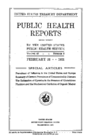 Public Health Reports  v 46 no 8  cover