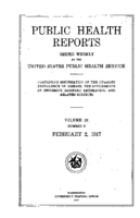 Public Health Reports  v 32  no 5  cover
