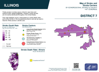 IL Congressional District 07 Stroke and Stroke Centers Map 119th Congress