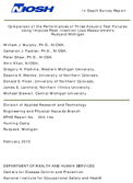InDepth Survey Report Comparison of the Performances of Three Acoustic Test Fixtures Using Impulse Peak Insertion Loss Measurements Rudyard Michigan