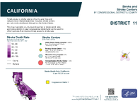 CA Congressional District 11 Stroke and Stroke Centers Map 118th Congress